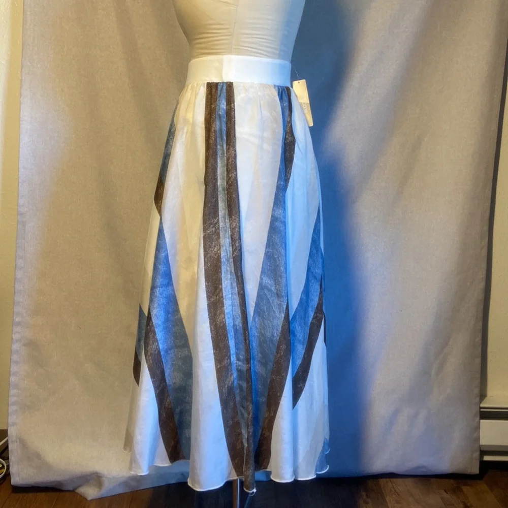 New. CHICO’S Tribal Stripes Skirt Size 0 US-4 - Picture 4 of 11